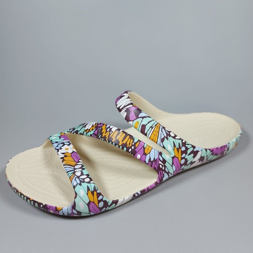 Crocs Flip Flop Womens Size 8 Iconic Comfort Kadee Li Cream Summer Holiday - Picture 10 of 17
