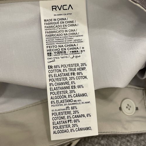 RVCA Board Shorts Mens 36 Cross Up Swim Drawstring Back Pocket Stretch NEW $66 - Picture 8 of 9