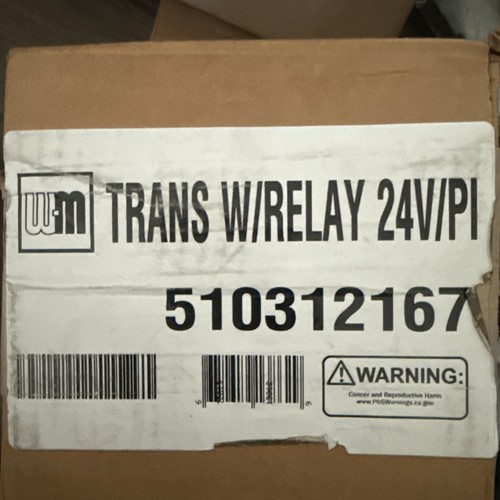 WEIL 209438 McLain 510-312-167 120V-PRI 24V-SEC 24VA TRANSFOR 120V-PRI 24V-SEC 