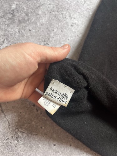 Lucien Pellat-Finet Pure Cashmere Pullover schwarz rot Totenkopf Pulli Damen Gr. S - Bild 12 von 13