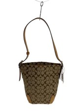 COACH Duffle Signature Beige Canvas Brown