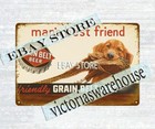 Grain Belt Beer pheasant hunting dog industrial bar wall decor tin sign