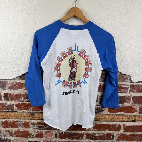 Vintage Prescott Mountain 100 Shirt Mens Medium Blue White ADRA Racing 80s USA - Picture 7 of 8