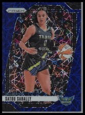 2024 Panini Prizm WNBA #43 Satou Sabally Blue Velocity Prizms