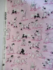Michael Miller   RARE    FIFI  Poodles on Pink Cotton Fabric   SBTYX44"   NEW