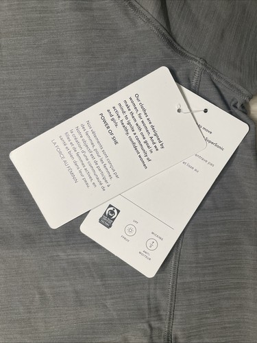 Athleta Langarmshirt Damen M grau ultimativ strukturiert Schleppe Oberteil neu mit Etikett $ 69 - Bild 7 von 8