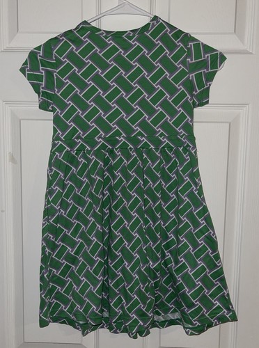 DVF Diane von Furstenberg For Target Faux WRAP Dress Kids M (8) green modern - Picture 3 of 3