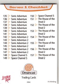 2025 Sega Dreamcast Trading Card Limited Run Games Dreamcast Logo #DC6