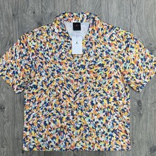 Jordan Button Up Shirt XL Mens Multicolor Essentials Poolside Short Sleeve 70