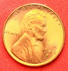 1948-S Lincoln Wheat Cent Penny GEM RED BU From an Original Bank Roll