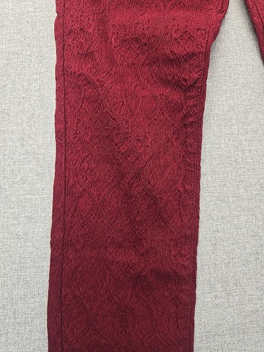 Altar'd State Leggings Jeggings Women's Size Medium Maroon Lace Print NWT - Picture 4 of 20