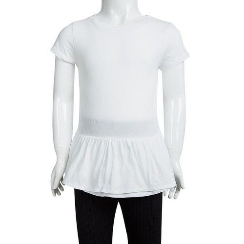 Burberry Children White Cotton Ruffle Bottom Tunic 7 Yrs - Picture 2 of 6