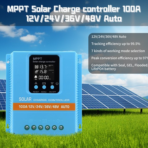 4800W 100A MPPT Solar Charge Controller 12V-48V PV Battery Regulator Charger - Bild 12 von 12