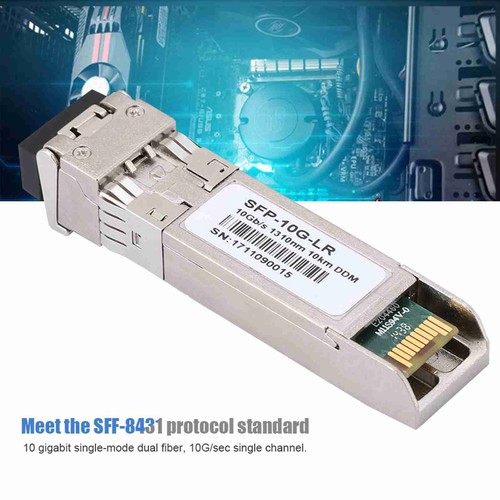 AIQ-YP19012 SFP-10G LR 10KM 10 Gigabit Single Mode Dual Fiber Transceiver Op NEW - Afbeelding 3 van 10