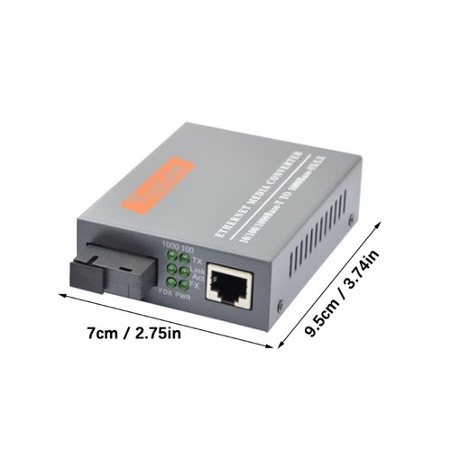 Data Center Fiber Media Converter Compact Single Fiber Design Visual Status - Picture 8 of 8