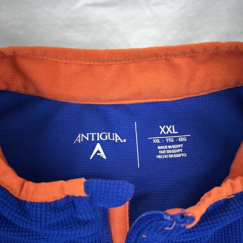 Pullover de manga larga azul cremallera 1/4 de los New York Mets Antigua MLB - talla 2XLarge para adultos - Imagen 3 de 7