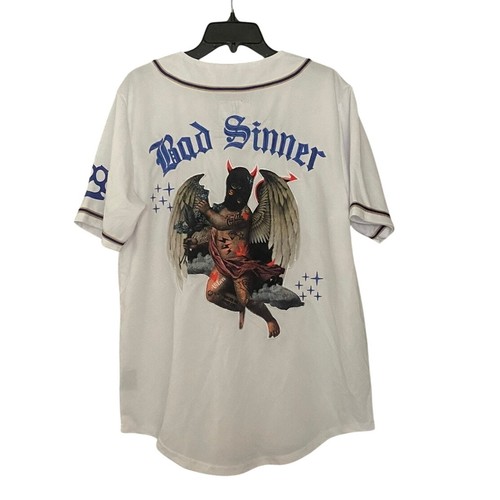 Neu mit Etikett Rebel Minds Trikot Herren Größe M weiß Bad Sinner " - Bild 5 von 6