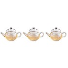  3 Pack Kaffeekännchen Teekannen Glas Glaskaffeekanne Kaffeekessel