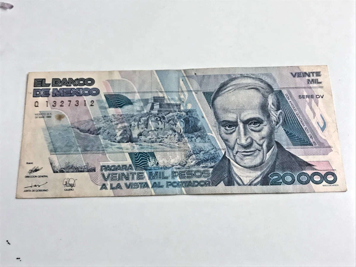 Las mejores ofertas en Billetes de México 1989 | eBay