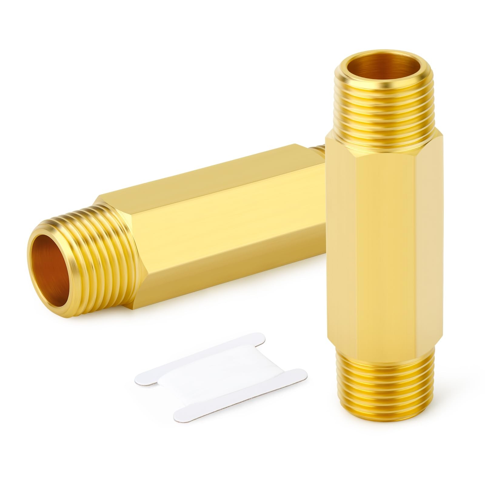 Mamelon long laiton 1/4 BSP raccord tuyau fileté 60mm double mâle pour eau