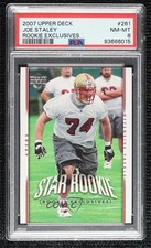2007 Upper Deck Star Rookie Rookie Exclusives Joe Staley #261 PSA 8 RC