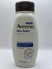 Aveeno Skin Relief Fragrance Free Body Wash 18 Fl Oz for Dry Sensitive Skin