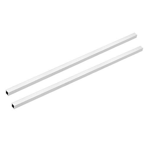 Tubes Carrés En Aluminium 6063 - 8x8mm - Épaisseur 1mm - Longueur 300mm - Lot De 2 - Neuf (Marque Uxcell)