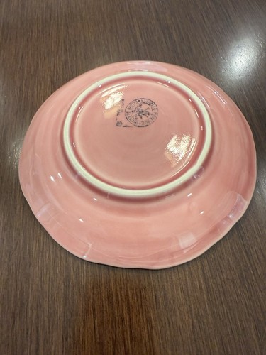 Bordallo Pinheiro Majolica Pink Cabbage Leaf Tea Cup Teacup Saucer Cabbageware - Picture 11 of 12