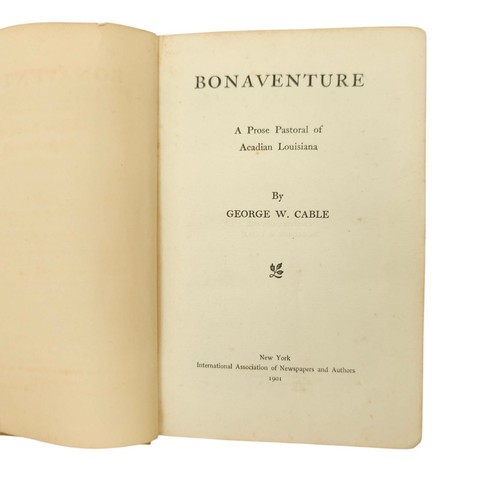 Bonaventure A Tale Of Louisiana Acadian Prose George W Cable 1901 Hardcover - Picture 6 of 13