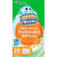 Flushable Toilet Bowl Wand Cleaner Refills Fresh Scent 20 Count Limescale and