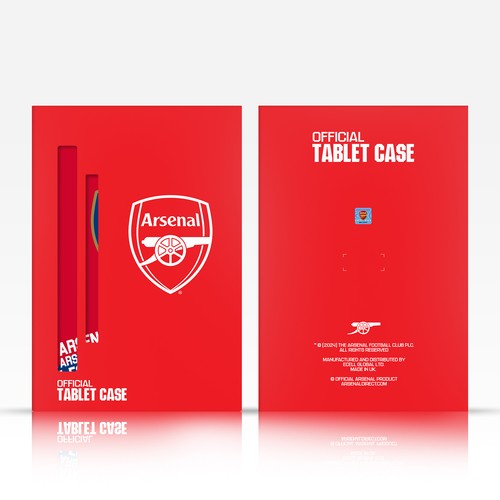 OFFICIAL ARSENAL FC 2021/22 FIRST TEAM LEATHER BOOK WALLET CASE FOR APPLE iPAD - Photo 6/15