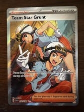 Pokémon TCG Team Star Grunt Scarlet & Violet Holo Ultra Rare Card 242/198