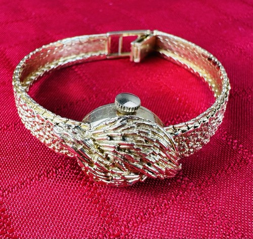 Lucien Piccard Oro Amarillo 14k Esfera Oculta Reloj Damas 31.27g Pulsera Pepita - Imagen 1 de 15