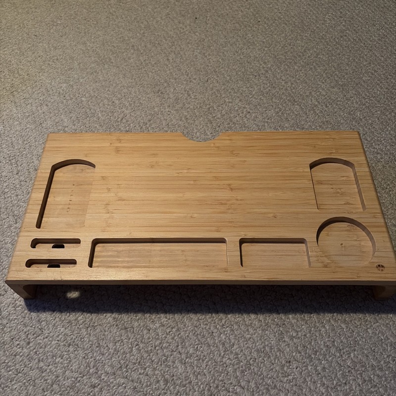Wood Monitor Tray Huntington Home