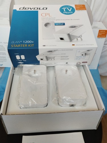 CPL DEVOLO 1200 DLAN, COMPATIBLE AVEC TOUTES LES BOX GRÂCE À VOS PRISES. - Imagen 6 de 7