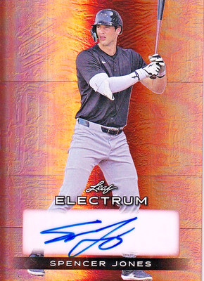 2024 Leaf Electrum - Autographs Spencer Jones #BA-SJ1 /99 (AU, RC) YANKEES