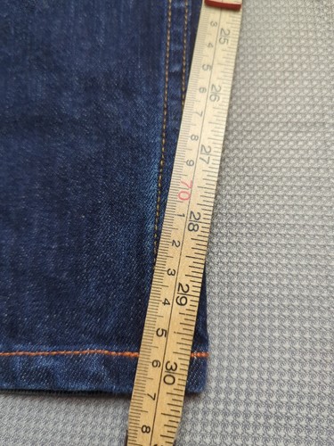 Jeans Adidas Originals Straight Fit Uomo W30 L30 Blu Denim Y2K Stile Retrò Punk - Foto 3 di 14