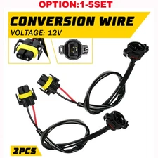PSX24W 5202 H16 to H11 H8 Fog Light Conversion Wire Harness Pigtail Extension 2x