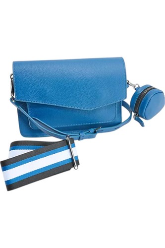 Botkier Women's Cobble Hill Leather Crossbody Sapphire - Foto 1 di 1