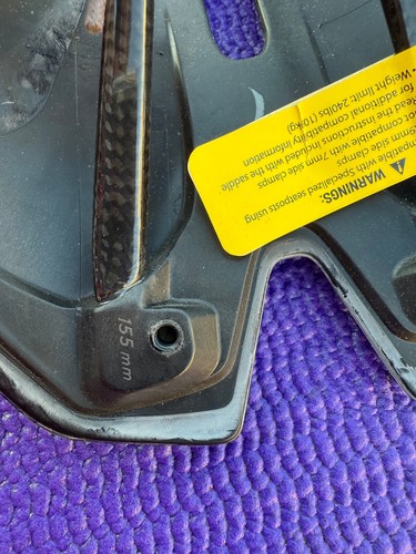 Specialized Toupe Pro Saddle 155mm (Carbon Rail) Body Geometry (27116-3205) NEW√ - Picture 3 of 11