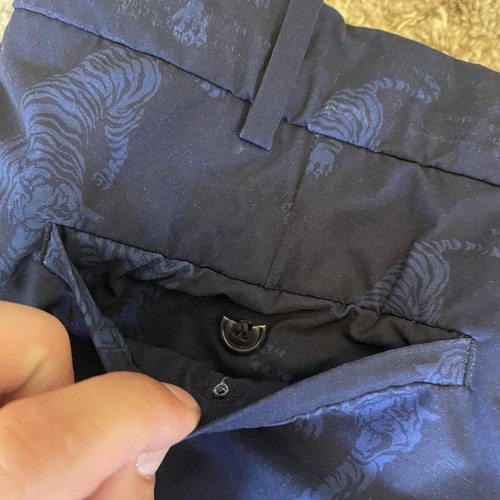 Ralph Lauren RLX Shorts Mens 36 Blue Tiger Animal Print Golf Outdoors - Picture 8 of 12