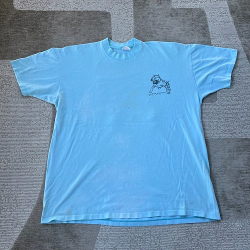 Vintage 80s Master Graphics Hawaii Pitbull Dog Shirt Mens 2XL Mel Isara Art Surf - Picture 7 of 22