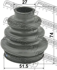 FEBEST BMW BOOT OUTER CV JOINT REAR KIT - 1917-X1R