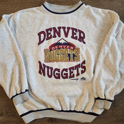 Denver Nuggets Vintage 90s Swingster Crewneck Ringer Sweatshirt Gray XL NBA