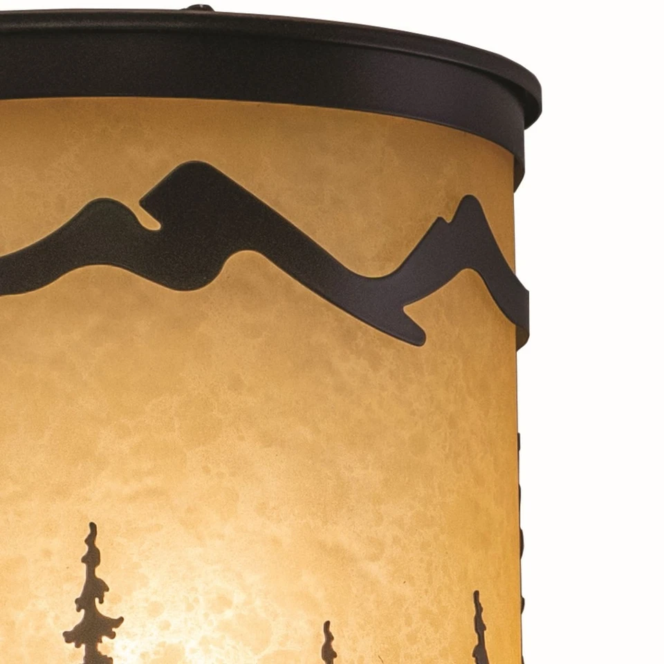 Yosemite 1-Light Wall Sconce in Rustic and Flush Style 11 Inch Tall and 8 Inches - Image 3 of 4