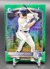2025 Bowman Draft Mega SEAN GAMBLE 1st Green Mojo Refractor /99 Royals BDC-178