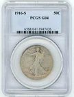 1916-S WALKING LIBERTY HALF DOLLAR PCGS G04