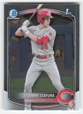 2025 Bowman #BCP-100 Sammy Stafura Chrome Prospects