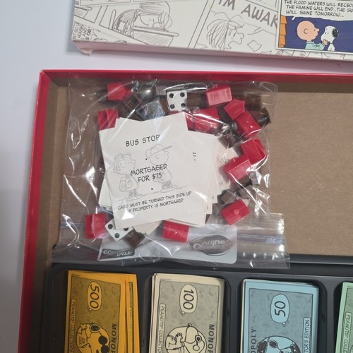 MONOPOLY PEANUTS EDIZIONE DA COLLEZIONE 2002 SNOOPY GIOCO DA TAVOLO DI SCHULTZ COMPLETO - Foto 6 di 8
