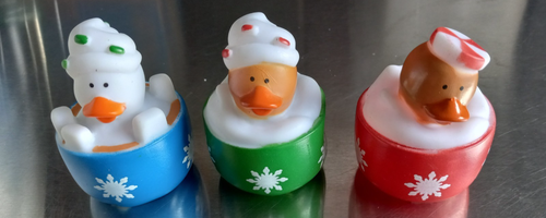 Patitos copo de nieve de chocolate caliente (dz.) - Nuevo - Imagen 2 de 4